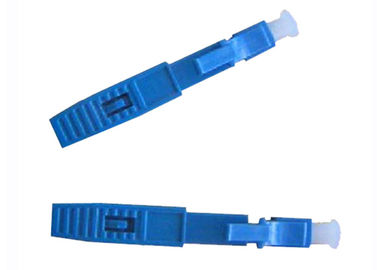Ενιαίος συνδετήρας ινών τρόπου LC UPC, μπλε συνδετήρες καλωδίων οπτικών ινών